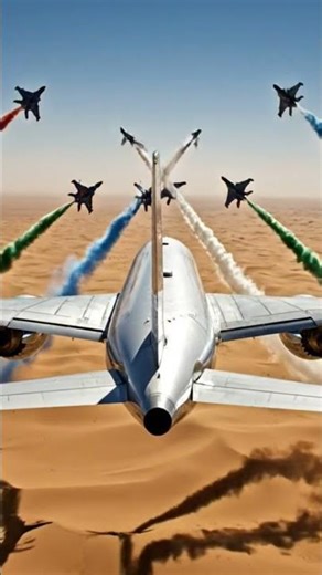 Hyper-Realistic ASMR Plane Fly-by Over Desert | Long Distance Cinematic View