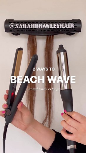 PRO HAIR HACKS, TIPS & TUTORIALS on Instagram: "Beach wave | straighteners vs curling tongs Which is your favourite? Using the ghd soft curl tong and the original stylers. Both make an effortless beachy look once on the full head. Should I do a slower video showing how to achieve this using straighteners. Let me know ☺️ . . . #curls #hairvideo #hairtutorial #hairhowto #flatironwaves #easyhairstyles"