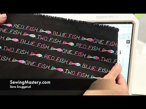Husqvarna Viking Designer Epic 3 How I Created My Own Fish to Stitch