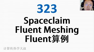 323 Spaceclaim Fluent Meshing Fluent算例