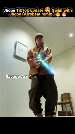 Jhope TikTok update 😍 swim with Jhope (Afrobeat remix)🔥🔥#jhope #fypシ #shorts