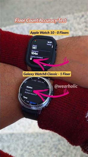 Samsung Galaxy Watch Vs Apple Watch Floor Count Accuracy