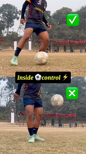 527K views · 2.7K reactions | Learn correct way how to control inside the ball ⚽️⚡️ #Football #basic #skills #control #ball #tutorial #freestyle #footballskills | Pren Eras | Facebook
