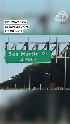Freeway sign misspelled on US 101 in North Bay
