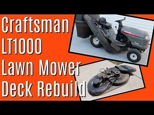 How To Rebuild A Riding Lawn Mower Deck Spindles Belts & Pulleys | Easy Install