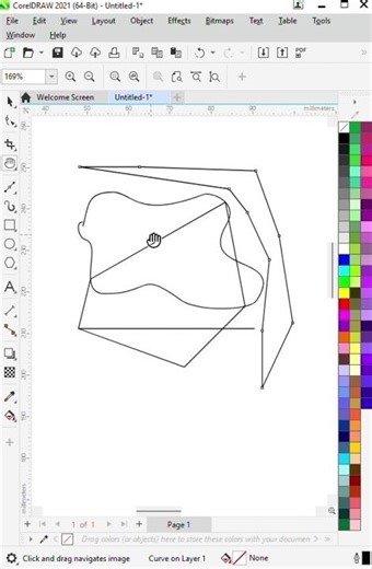 Bezier tool use in Coreldraw | Coreldraw tips for more #shorts #viral