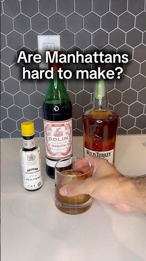 The Simplest Manhattan Recipe