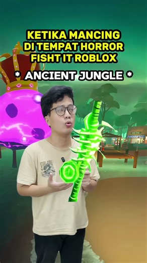 When Fishing at Ancient Jungle Fish it 🤣