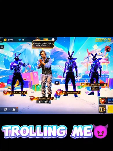 Hacker Lobby, Trolling Me 🥶 #freefire #gaming #shorts @NrgGamer_