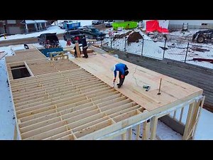 Installing 2x10 floor joist and Tongue and groove Plywood