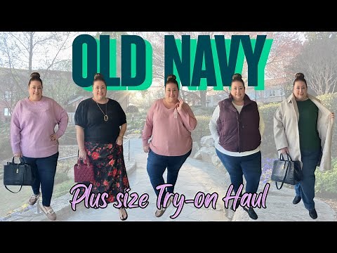 ✨ PLUS SIZE OLD NAVY FALL HAUL | Affordable & Stylish Plus Size Fashion Try-On 2025 🍂