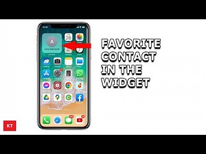 How to set favorite contacts as contact widget on iPhone Home screen | Edit contact widget
