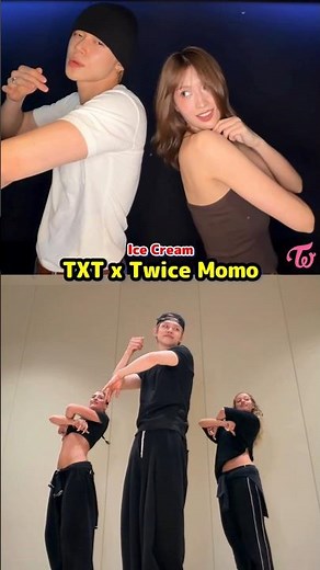 TWICE TXT ICE CREAM / TWICE Momo x TOMORROW X TOGETHER