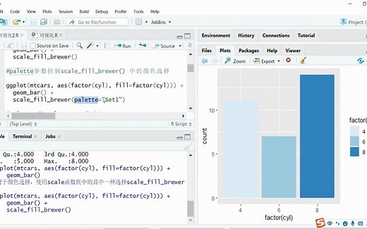 【R语言】可视化系列2——ggplot2绘图调用RColorBrewer配色