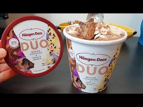 Häagen-Dazs DUO Belgian Chocolate & Vanilla Crunch Ice Cream (Review) [General Mills Ice Cream]
