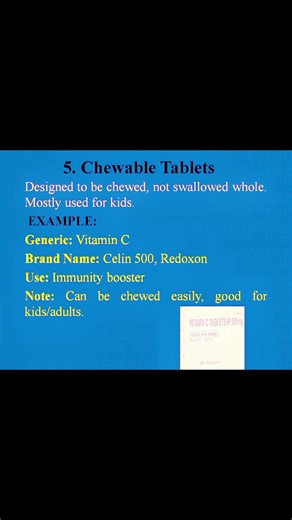 Chewable and Effervescent Tablet #learnwithwasi#pharmacist #chemist#doctor#Pharmacy#druginfo#knowledge #doctor #chewabletablet #effervescenttablets #chemist