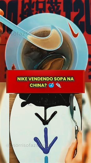 @osorrisofazsorrir on Instagram: "Você compraria um tênis ou um prato de sopa? A Nike quer que você compre os dois. 👟🥣 Parece loucura, mas essa é uma aula de Localização (ou Glocalization). Na China, a Nike percebeu que para competir com as marcas locais (como Anta e Li-Ning), ela precisava deixar de ser apenas uma "marca gringa" e virar parte da rotina cultural chinesa. Eles criaram espaços e campanhas que servem comida local para aumentar o tempo de permanência na loja e gerar conexão emocio