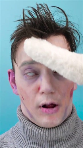 When a Zombie Gets a Makeup Lesson from a Cat! 🐾💄🧟‍♂️