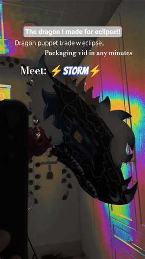 MEETING SOON W HER!🔥#foryou#dragonpuppettrade#art#paperdragon#dragonpuppeteer#artist#trade#newdragon