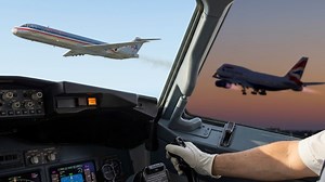 Engine fires force immediate action on American Airlines MD-82 and British Airways 747 departures