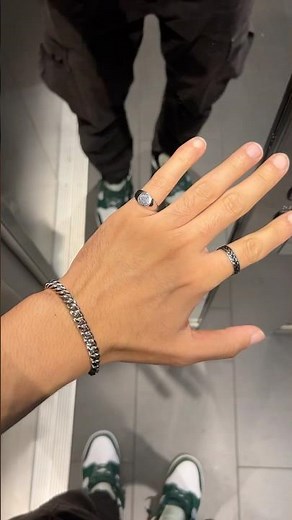 Highest ranked silver chain bracelet for men (Cuban Link Chain)