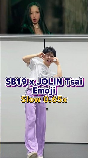 EMOJI 0.65x SUPER SLOW Tutorial 🐌💛 SB19 x JOLIN Tsai — You WILL learn this!! 😤🔥
