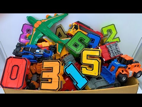 GIANT MYSTERY BOX Transforming Number Robots and Tobots Transformers Satisfying Sounds No Music