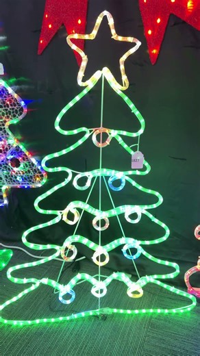 99cm tall Twinkling Christmas Tree Rope Light Motif