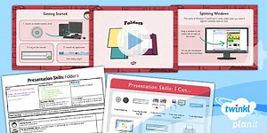Computing: Presentation Skills: Folders Year 2 Lesson Pack 1