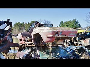 Stacks of Corvettes?! HOLY GRAIL Muscle Car Junkyard Part 2