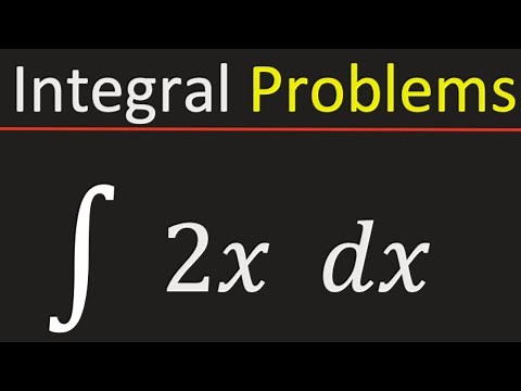 Integration of 2x | Integral of 2x