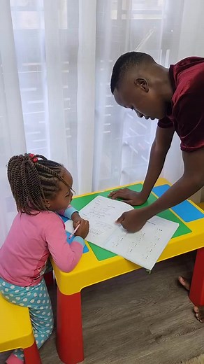 Brother Helps Sister with Homework | Morgan Bahati Sibling Moment