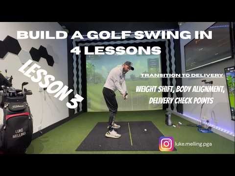 Build a Golf Swing in 4 lessons - LESSON 3 Transition into Delivery
