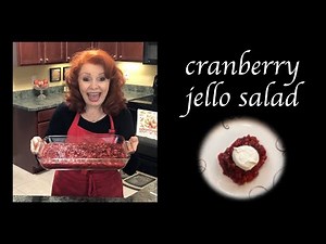 Cranberry Jello Salad #jellosalad #cranberryjellosalad #christmassalad