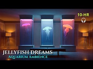 Serene Jellyfish Aquarium ~ 10 Hours of Calming Water Meditation