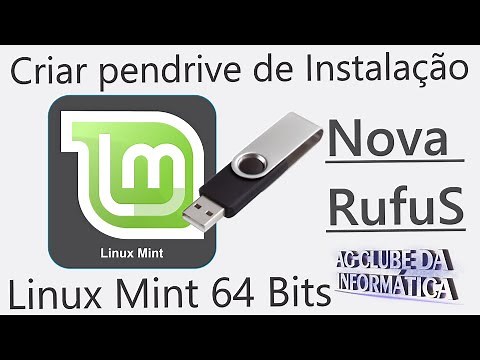 Nova Rufus 3.11 Como Criar pendrive bootável do Linux Mint 20 Ulyana 64Bits