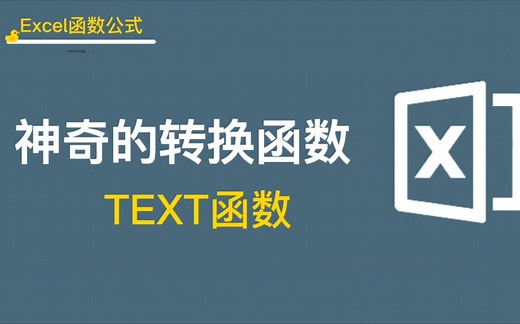 Text函数:一个神奇的转换函数