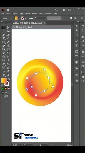 Create a Soft Gradient Orb in Adobe Illustrator #graphicdesign #illustrator #effect