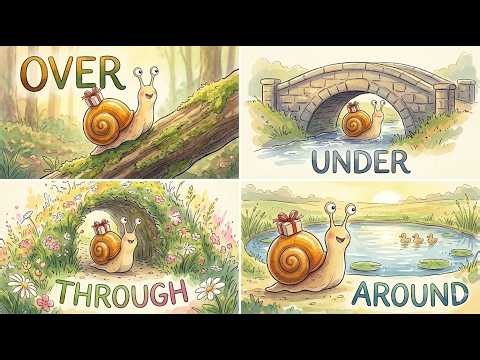 Over - Under - Through -Around 🌿 | Positional Words Story | Tales Animated