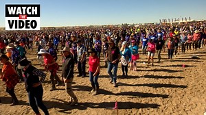 World record for Nutbush dance set in Australian Outback