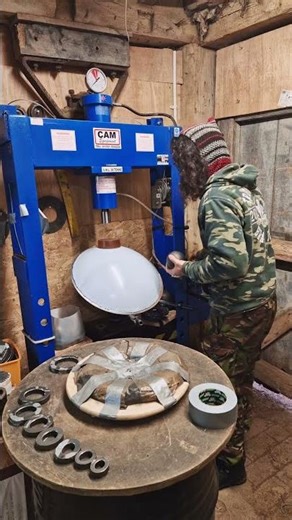 Pressing Dimples | Handpan Maker | Learning to build my own handpans