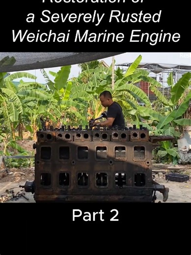 Restoration of a Severely Rusted Marine Engine - Part 2
