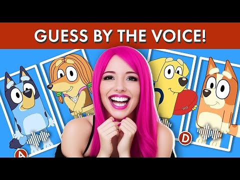 Guess the voice of characters from BLUEY episodes! Fun BLUEY quiz!