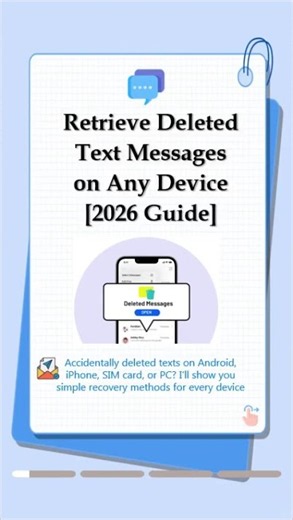 Deleted a Text Message by Accident? Here's How to Get It Back (2026)#textmessage #sms #mobiletips