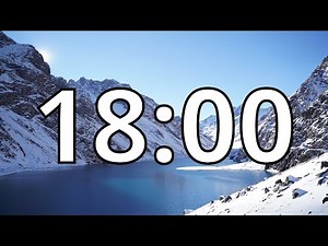 18 Minute Timer | Snowy Mountains | NO Music