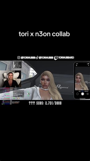 toxic meets n3on’s gta char #torihubbard #toxictori #torihubb #n3on #fivem