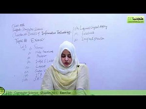 Computer Ch no 1 Exercise - Computer Science Ch 1 Basics of Information Technology - ICS/FSC Part 1