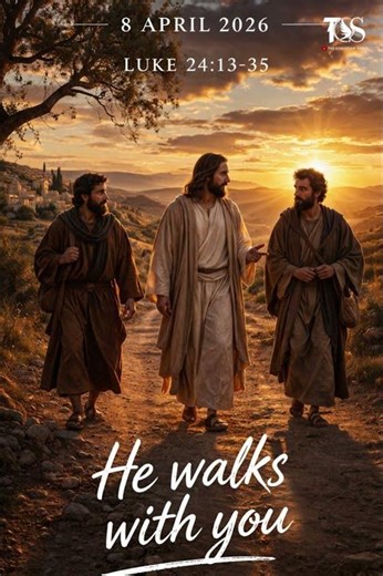 Luke 24:13–35 | He Walks With You ✝️ Road to Emmaus Reflection #Shorts
