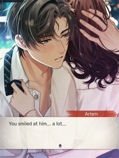 Heartwarming Moments with Artem Wing in Otome Game