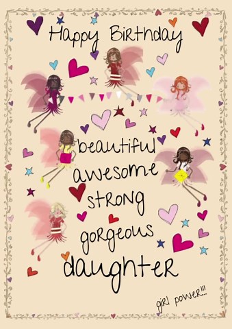 Magical Fairy Birthday Card for Daughter | Girl Power, Whimsical Design (digital Download) - Etsy